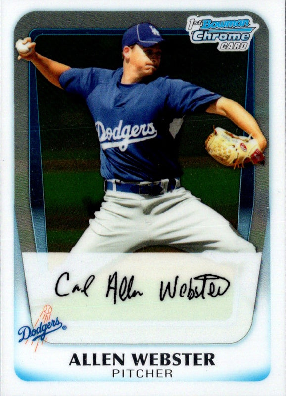 2011 Bowman Chrome Prospect Autographs Allen Webster #BCP89 Autograph