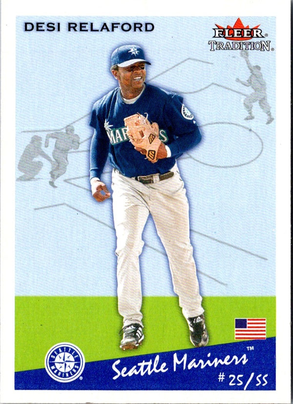 2002 Fleer Tradition Update Desi Relaford #U225