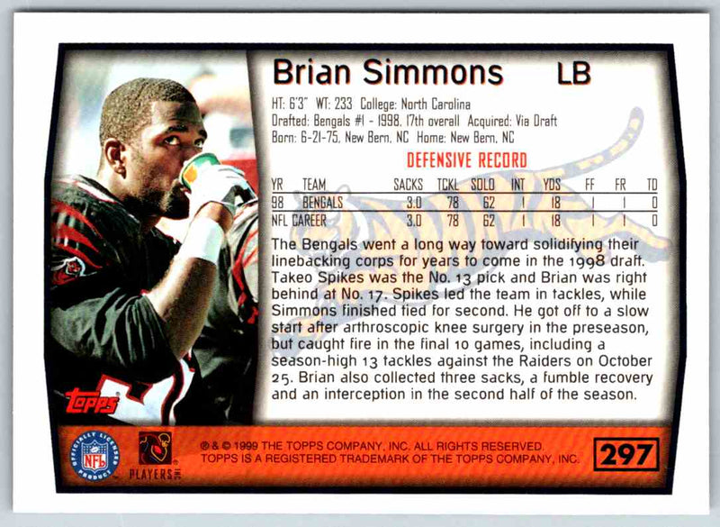 1999 Topps Brian Simmons