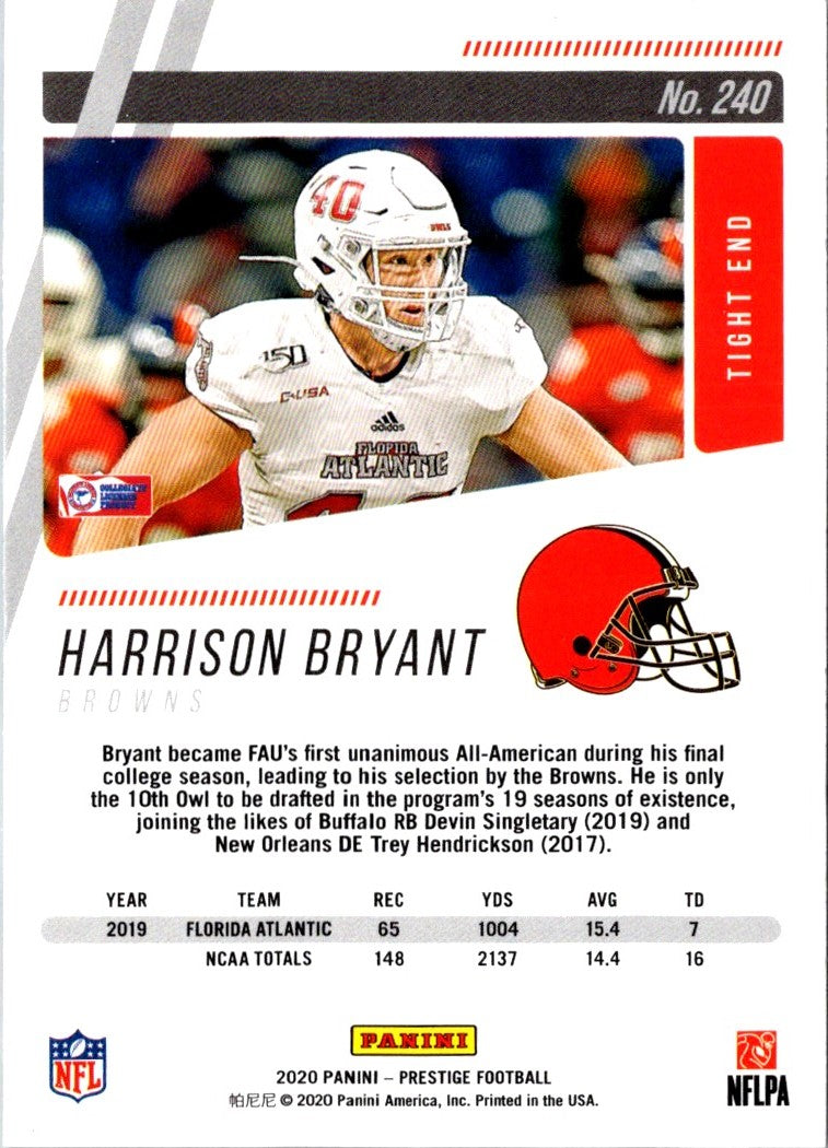 2020 Panini Prestige Harrison Bryant