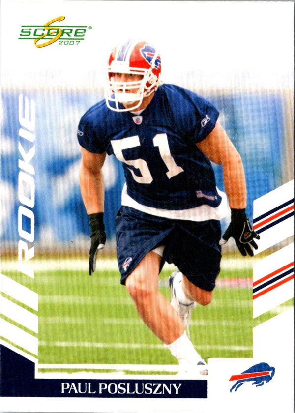 2007 Score Paul Posluszny #382 Rookie