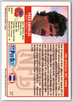 1989 Pro Set Fred Smerlas #27