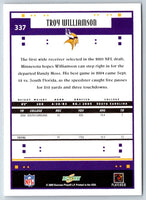 2005 Score Troy Williamson #337 Rookie