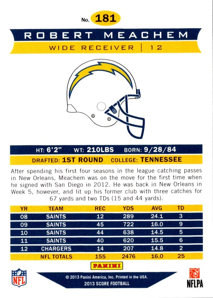2013 Score Robert Meachem