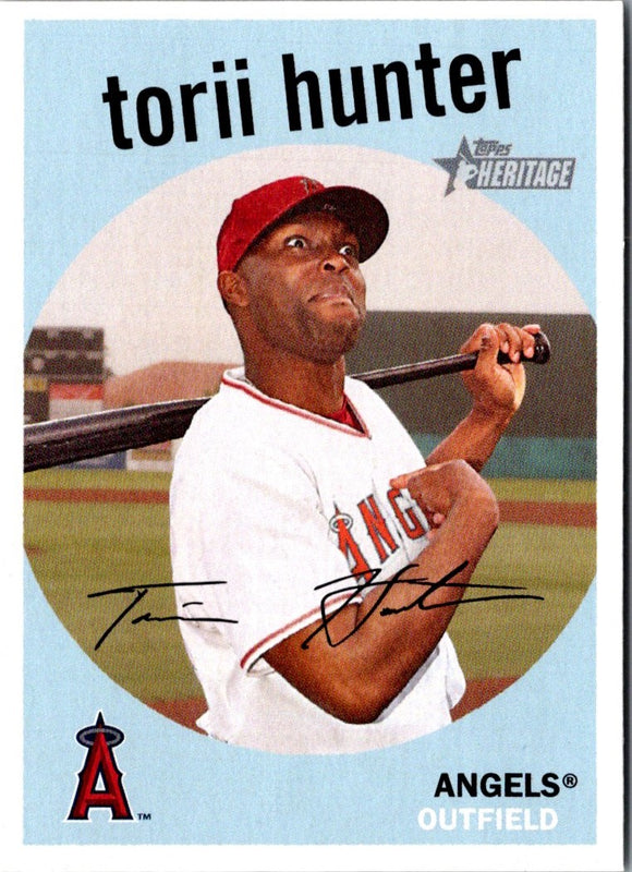 2008 Topps Heritage Torii Hunter #81