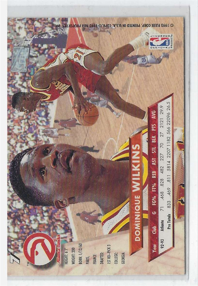 1993 Fleer Ultra Dominique Wilkins #