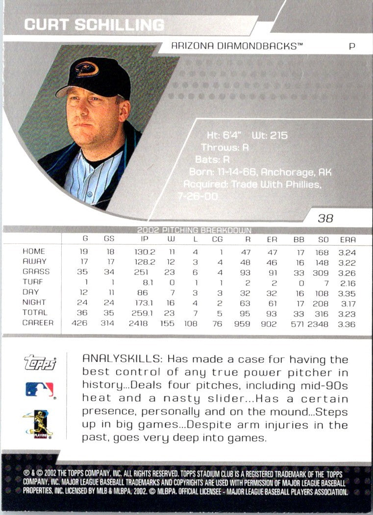 2002 Bowman's Best Curt Schilling