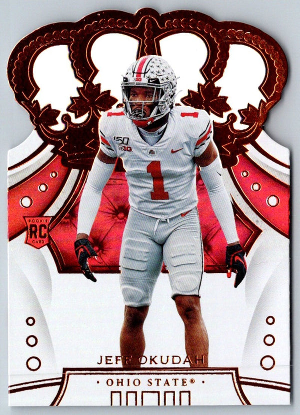 2020 Panini Absolute Jeff Okudah #155 Rookie