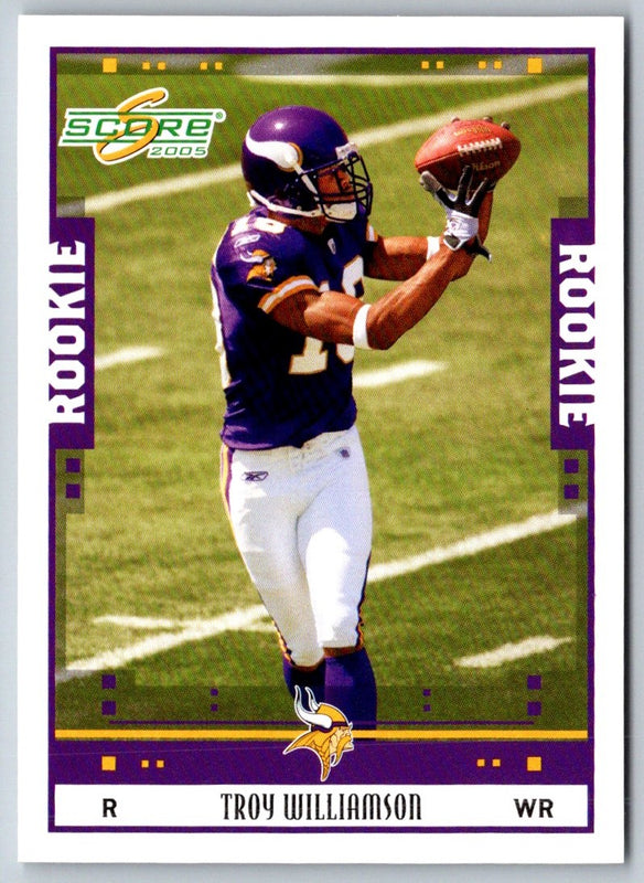 2005 Score Troy Williamson #337 Rookie