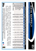 2012 Topps Dave Sappelt #657