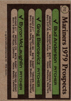 1979 Topps Mariners Prospects - Bud Anderson/Greg Biercevicz/Byron McLaughlin #712 Rookie