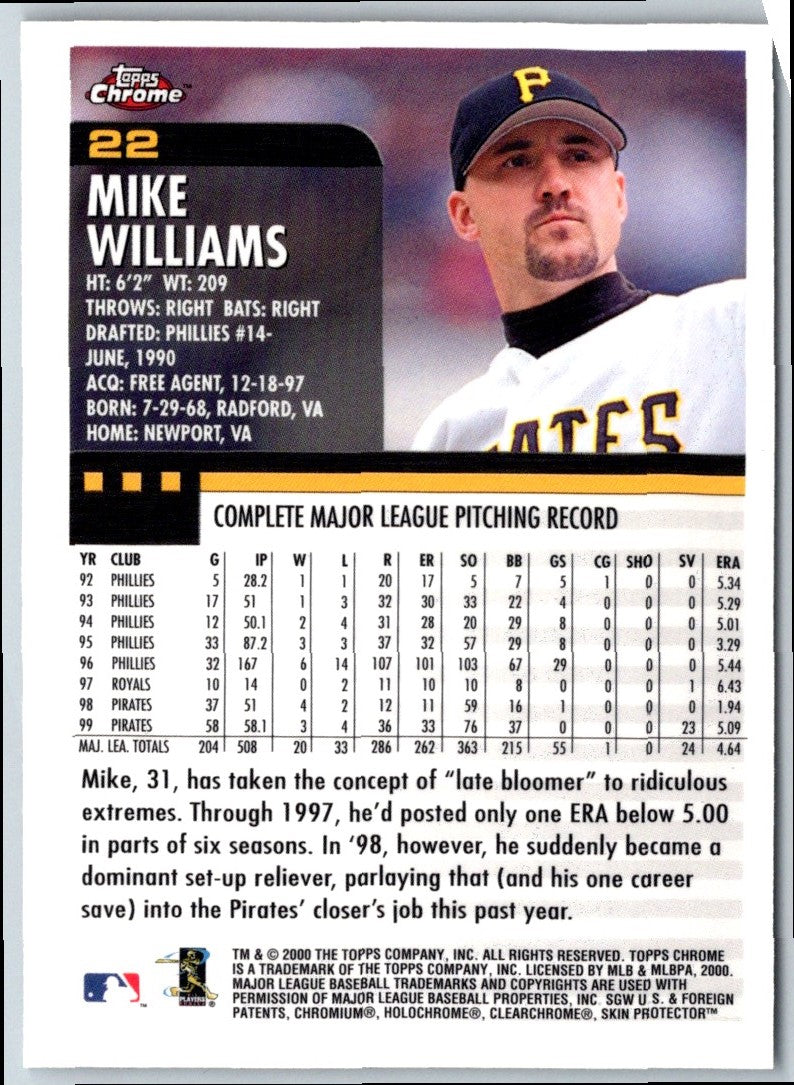 2000 Topps Mike Williams