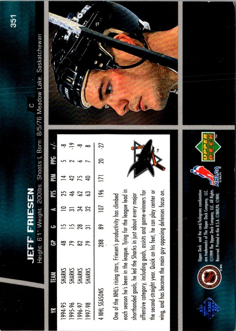 1998 Upper Deck Jeff Friesen