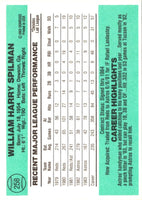 1984 Donruss Harry Spilman #258