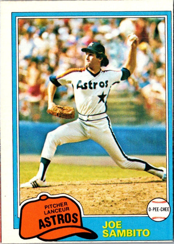 1981 O-Pee-Chee Joe Sambito #334