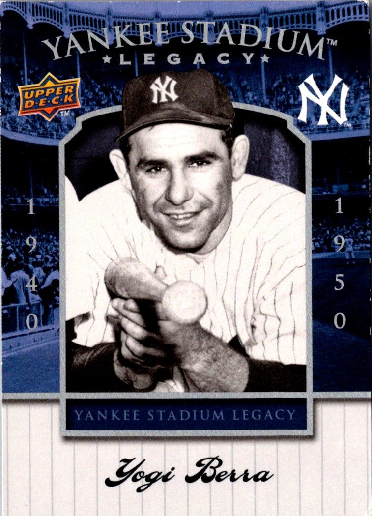 2008 Upper Deck Yankee Stadium Box Set Yogi Berra
