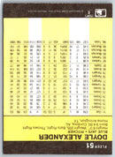 1986 Fleer Doyle Alexander