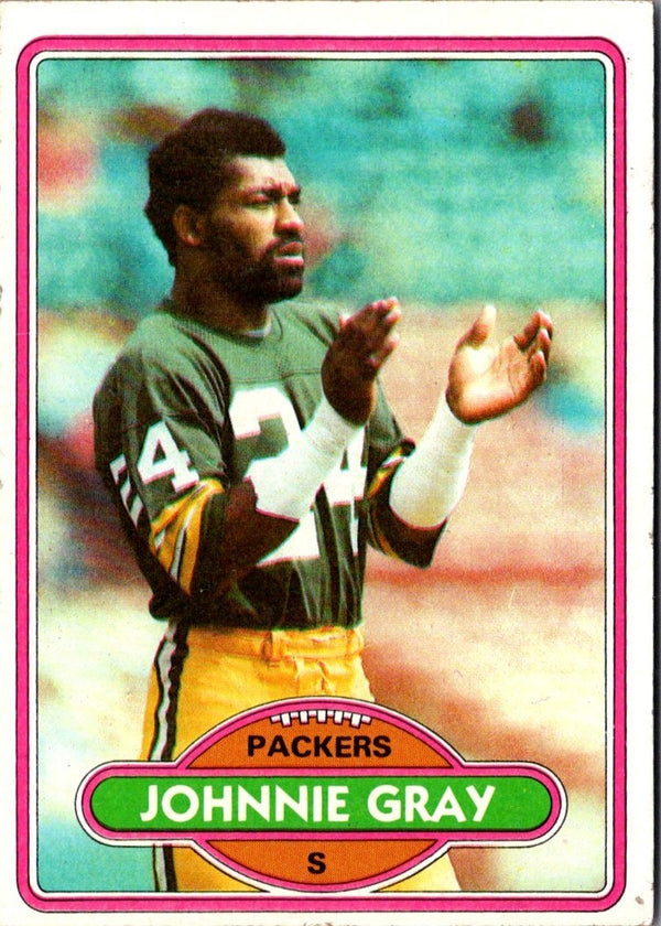 1980 Topps Johnnie Gray #163