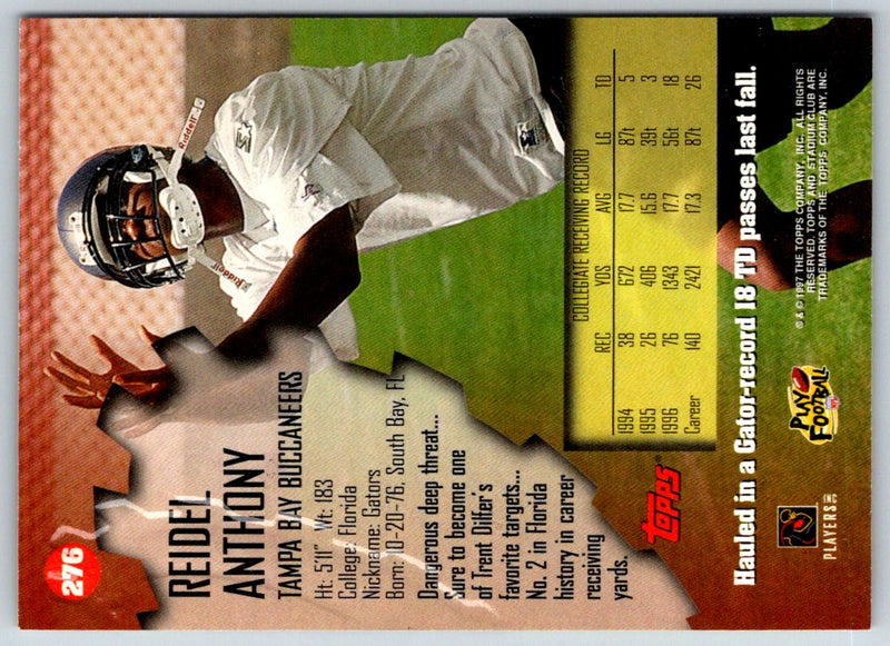 1997 Stadium Club Reidel Anthony