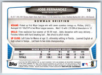 2013 Bowman Jose Fernandez #10