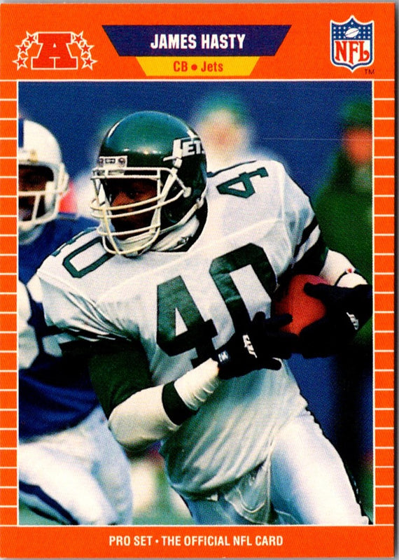 1989 Pro Set James Hasty #297 Rookie