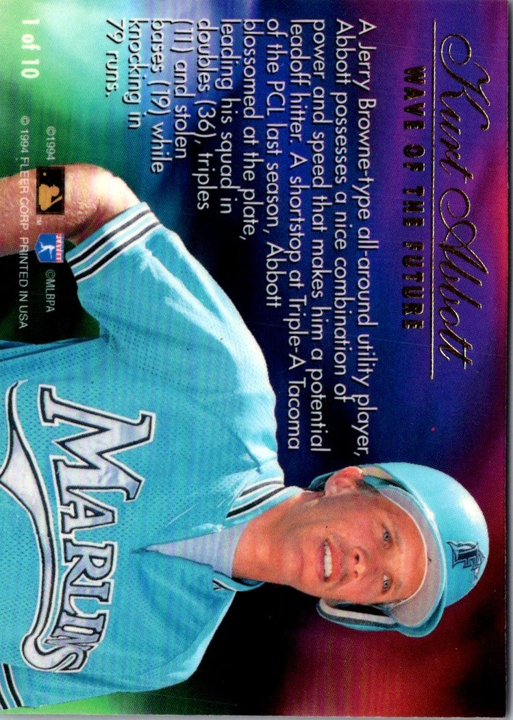 1994 Fleer All-Rookie Team Kurt Abbott