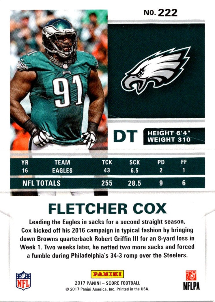 2017 Score Fletcher Cox