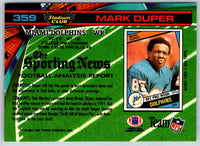 1991 Topps Stadium Club Football Mark Duper #359