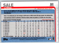 2019 Topps Chris Sale #643A