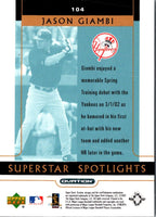 2002 Upper Deck Ovation Jason Giambi #104