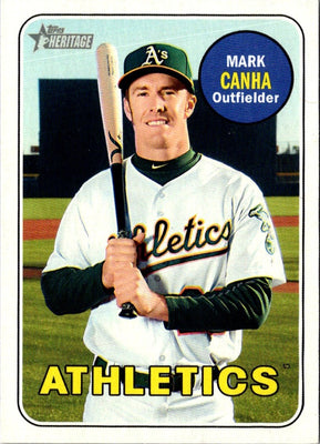 2018 Topps Heritage Mark Canha #623