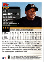 2000 Topps Traded & Rookies Rico Washington #T47 Rookie