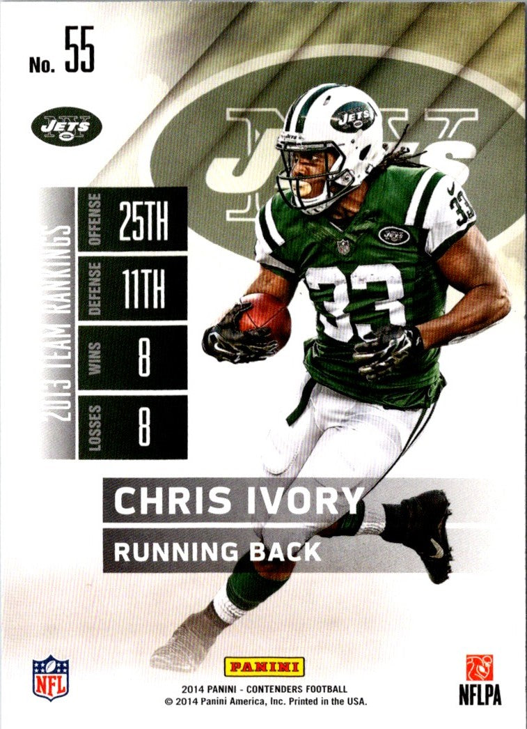 2014 Panini Contenders Chris Ivory