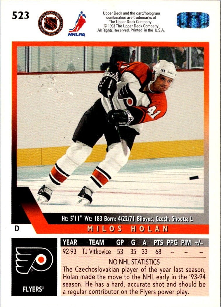 1993 Upper Deck Milos Holan