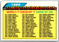 1989 Topps Big Checklist 221-330 #327