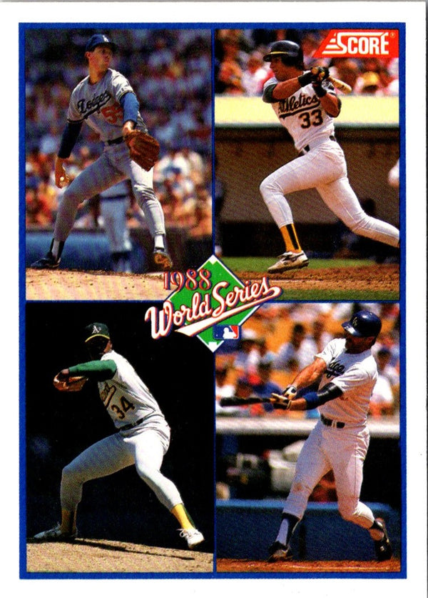 1989 Score Orel Hershiser/Jose Canseco/Dave Stewart/Kirk Gibson #582