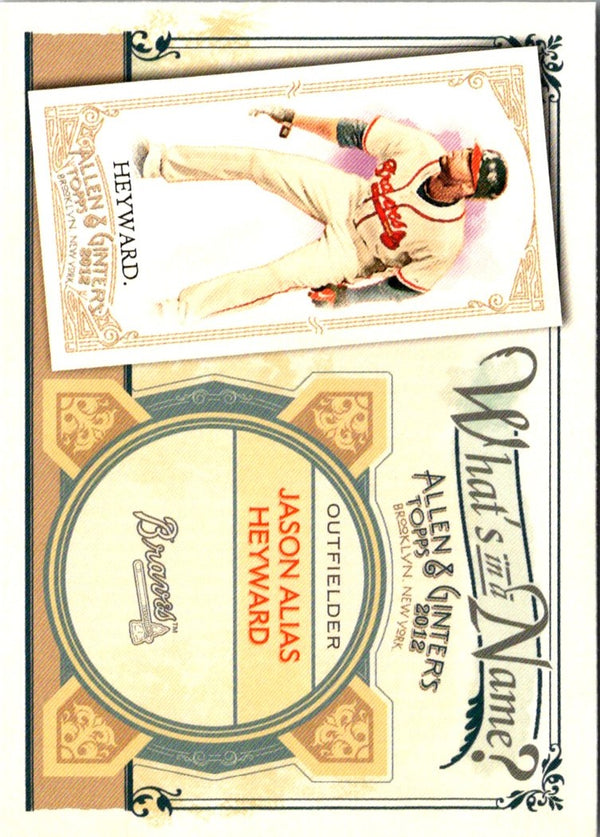 2012 Topps Allen & Ginter What's in a Name? Jason Heyward #WIN37