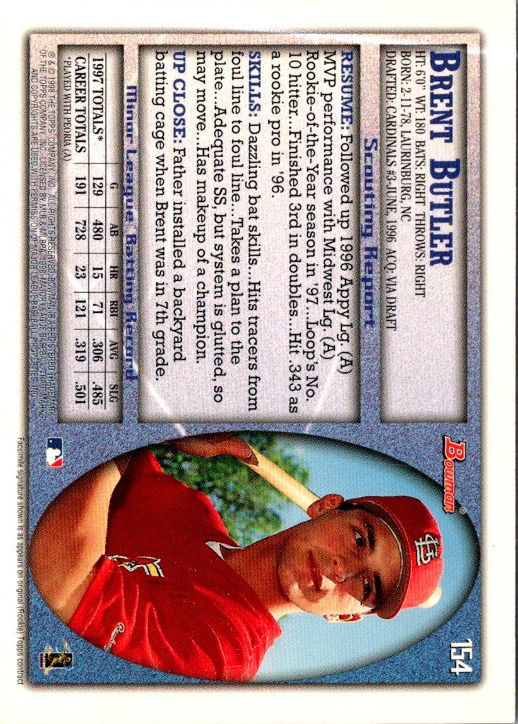 1998 Bowman Brent Butler