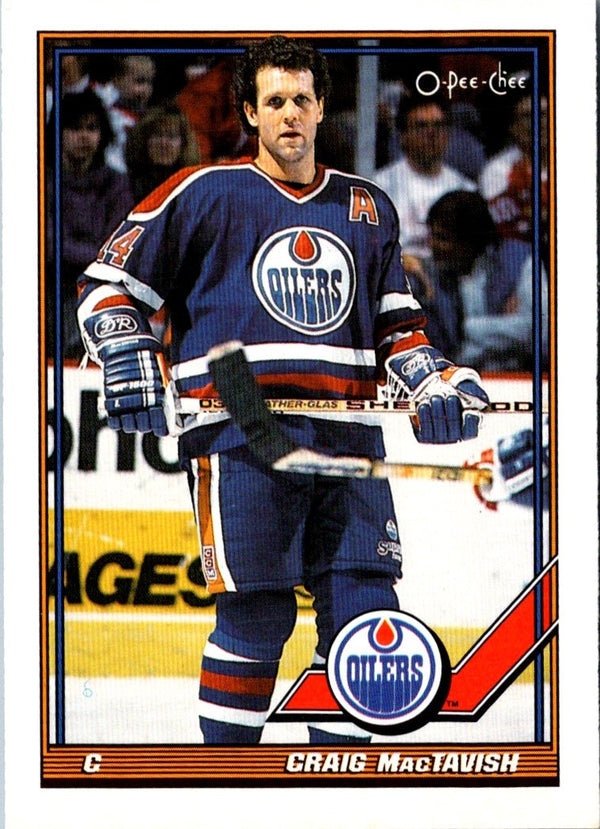 1991 O-Pee-Chee Craig MacTavish #63