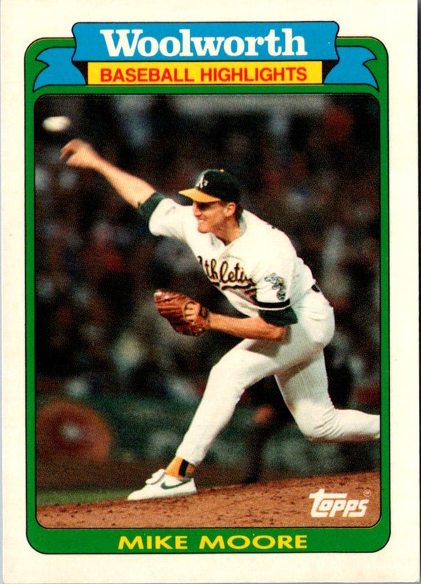 1990 Topps Woolworth Baseball Highlights Mike Moore #27