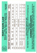 1984 Donruss Rudy Law