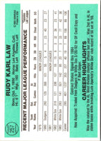 1984 Donruss Rudy Law #257