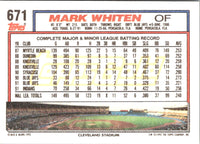 1992 Topps Mark Whiten #671