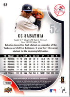 2009 Upper Deck SP CC Sabathia #52