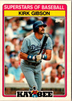 1989 Topps Kay-Bee Superstars of Baseball Kirk Gibson #13