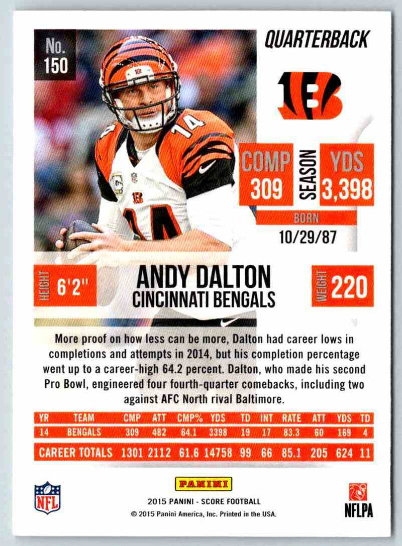 2015 Score Andy Dalton