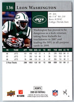2009 Upper Deck Leon Washington #136
