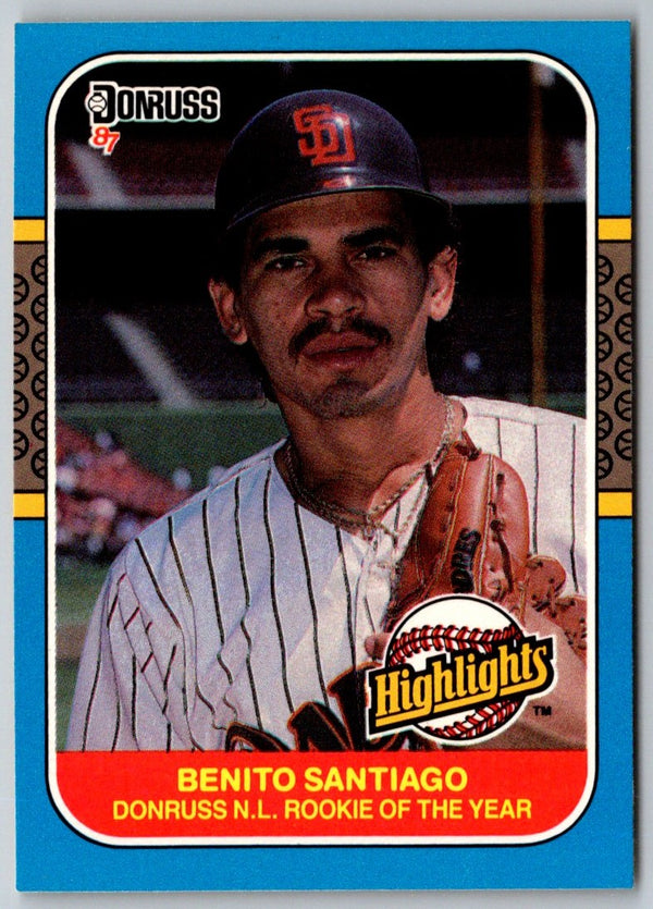 1987 Donruss Highlights Benito Santiago #55
