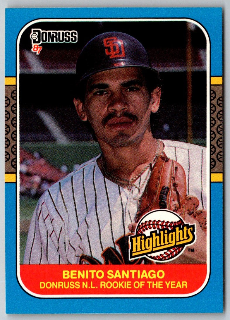 1987 Donruss Highlights Benito Santiago