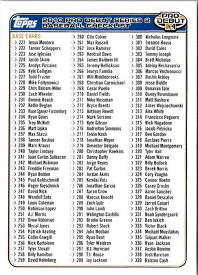 2006 Topps Checklist #1 OF 3